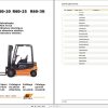 Still Electric Fork Truck R60 20 R60 25 R60 30 R6022 R6025 Spare Parts List DE 1