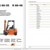 Still Electric Fork Truck R60 35 R60 40 R6015 R6016 Spare Parts List DE 1