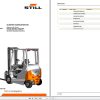 Still Electric Fork Truck RX60 25 RX60 30 RX60 35 6301 6309 6316 6320 Spare Parts List DE 1