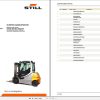 Still Electric Fork Truck RX60 40 RX60 45 RX60 50 6327 6330 Spare Parts List DE 1