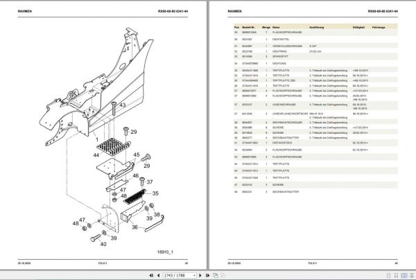 Still Electric Fork Truck RX60 60 RX60 70 RX60 80 6341 6344 Spare Parts List DE 2