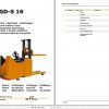 Still Electric Pallet Truck EGD S 16 Spare Parts List DE 1