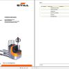 Still Electric Pallet Truck EXU H 18 20 Spare Parts List DE 01.2020 1