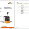 Still Electric Pallet Truck with step plate ECU SF 20 Spare Parts List DE 1