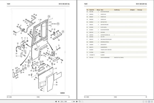 Still Electric Tractor R07 20 BW Spare Parts Lists DE 2