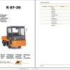 Still Electric Tractor R07 20 Spare Parts Lists DE 1