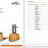 Still High Level Order Picker EK X 2101 Spare Parts List DE 1