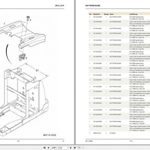 Still High Level Order Picker EK X 2131 EK X 2133 Spare Parts List DE 2