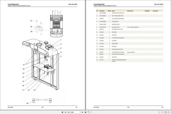 Still Horizontal Order Picker Truck CX30Z 1047 Workshop Manual DE 2