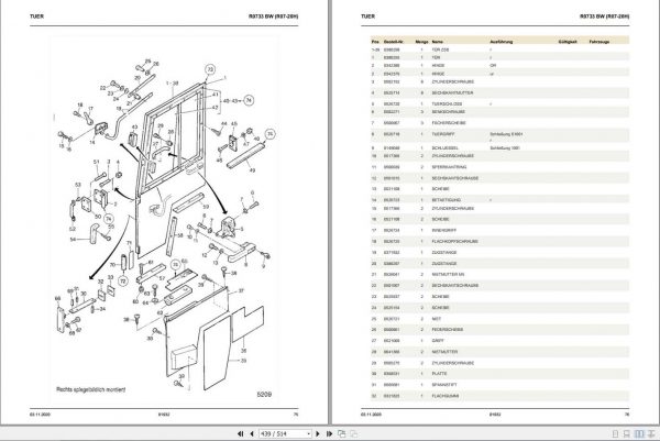 Still Hybrid Tractor R07 20H BW Spare Parts Lists DE 2