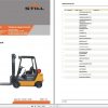 Still LPG Fork Truck R70 16T R70 18T R70 20CT 7097 7099 KALMAR Spare Parts List DE 1