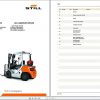 Still LPG Fork Truck RC41 25T RC41 30T 4094 4095 Spare Parts List DE 1