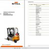 Still LPG Fork Truck RX70 16T RX70 18T RX70 20T 7314 7316 Spare Parts List DE 1