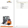 Still LPG Fork Truck RX70 20T RX70 25T RX70 30T RX70 35T LSP600 7400 7405 Spare Parts List DE 1
