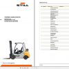 Still LPG Fork Truck RX70 22T RX70 25T RX70 30T RX70 35T 7325 7328 Spare Parts List DE 1