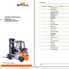 Still LPG Fork Truck RX70 22T RX70 25T RX70 30T RX70 35T 7365 7368 Spare Parts List DE 1