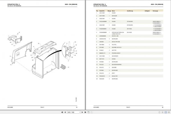 Still OM Pimespo Fork Truck CNi Spare Parts List DE 2