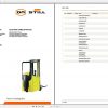 Still OM Pimespo Fork Truck IDEA F2X334 Spare Parts List DE 1