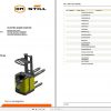 Still OM Pimespo Forklift CSR12ac CSR16ac Spare Parts List DE 1
