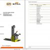 Still OM Pimespo Forklift Truck CTX 14 20 4523 CTXi 14 20 4535 Spare Parts List DE 1