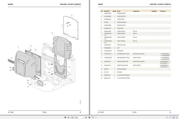 Still OM Pimespo Forklift XLOGO1 XLOGO2 Spare Parts Catalogue DE 2