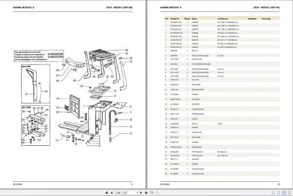 Still OM Pimespo Order Picker MODO1 Spare Parts List DE 2