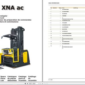 Still OM Pimespo Order Picker Truck XNAac Spare Parts List DE 1
