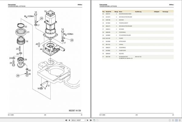 Still OM Pimespo Order Picker Truck XNAac Spare Parts List DE 2