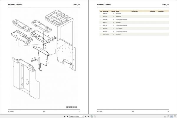Still OM Pimespo Order Picker Truck XOP2 3 AC Spare Parts List DE 2
