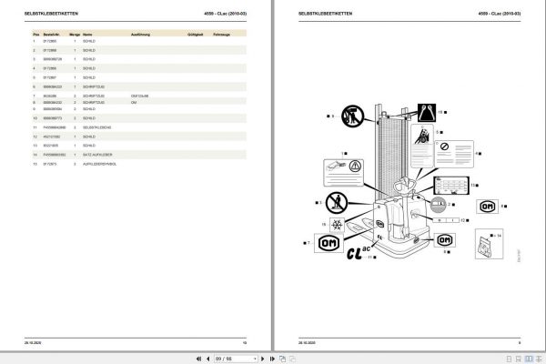 Still OM Pimespo Pallet Stacker CL AC Spare Parts List DE 2