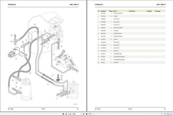 Still Order Picker ESM 10 0266 Spare Parts List DE 2