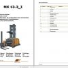 Still Order Picker Truck MX 13 3i Spare Parts List DE 1