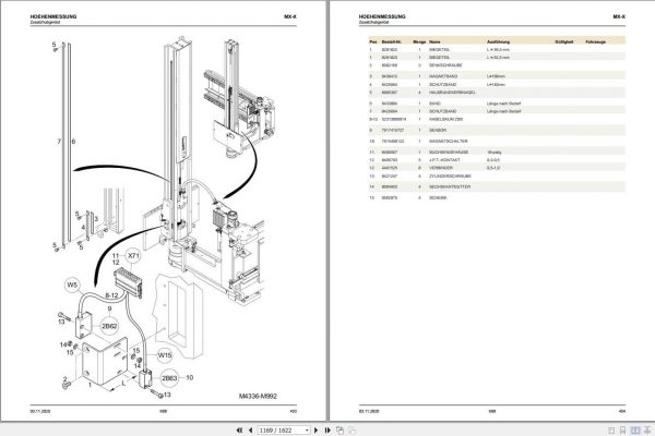 Still Order Picker Truck MX X 2332 2334 Spare Parts List DE 2