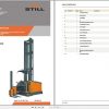 Still Order Picker Truck MX15 4 MQ15 4 Spare Parts List DE 1