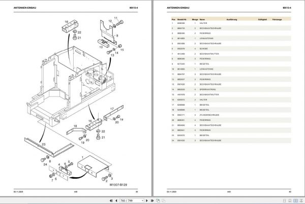Still Order Picker Truck MX15 4 MQ15 4 Spare Parts List DE 2