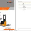 Still Pallet Stacker EGV14 EGV16 0248 0250 Spare Parts List DE 50248069000 07.2010 1