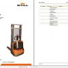 Still Pallet Stacker EXV 10 10Basic 12 12i 0270 0273 Spare Parts List DE 1
