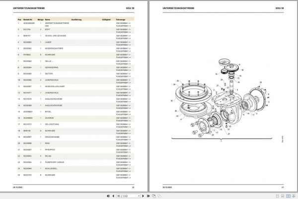 Still Pallet Truck EGU 30 Spare Parts List DE 2