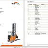 Still Side Loader Forklift GX X GX Q Spare Parts List DE 1