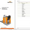 Still Sit on Pallet Truck FU X20 Spare Parts List DE 1