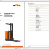 Still Straddle Stacker SV12 Spare Parts List DE 1