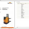 Still Two Level High Lift Truck SD20 Spare Parts List DE 1