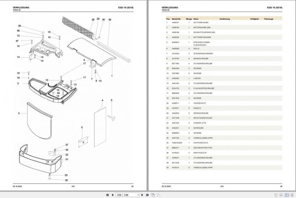 Still Walkie High Lift Truck EGD 16 Spare Parts List DE 2