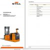 Still Walkie High lift Truck EGV 10 12 16 1217 1218 1219 Spare Parts List DE 1