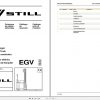 Still Walkie High lift Truck EGV 1250 1400 1600 2000 Spare Parts List DE 1