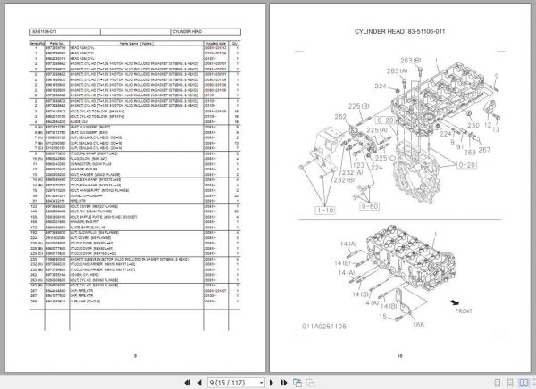 Sumitomo Hydraulic Excavator Diesel Engines 4JJ1 Tier3 Parts Catalog 2