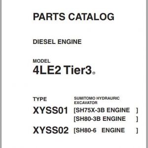 Sumitomo Hydraulic Excavator Diesel Engines 4LE2 Tier3 Parts Catalog 1
