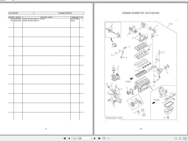 Sumitomo Hydraulic Excavator Diesel Engines 4LE2 Tier3 Parts Catalog 2