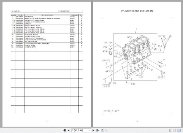 Sumitomo Hydraulic Excavator Diesel Engines 4LE2 Tier4 Parts Catalog 2