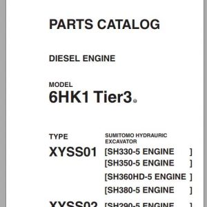 Sumitomo Hydraulic Excavator Diesel Engines 6HK1 Tier3 Parts Catalog 1